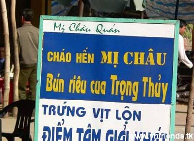 Ảnh vui Đặc sản tiếng Việt