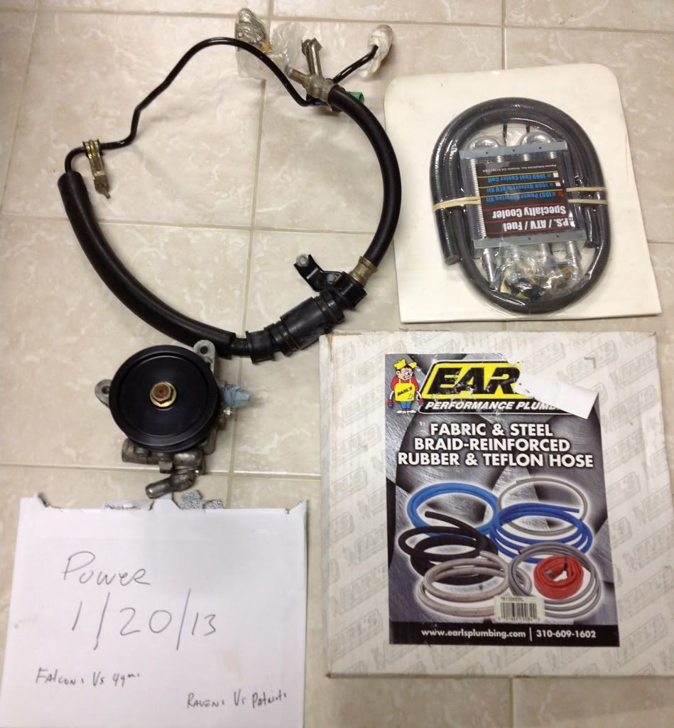 K series power steering kit with Jackson racing pulley Honda / Acura