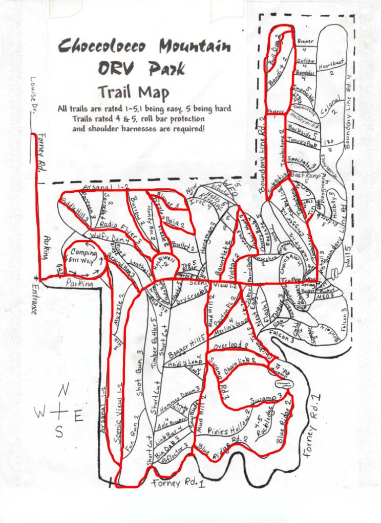 Potts mountain jeep trail map #5