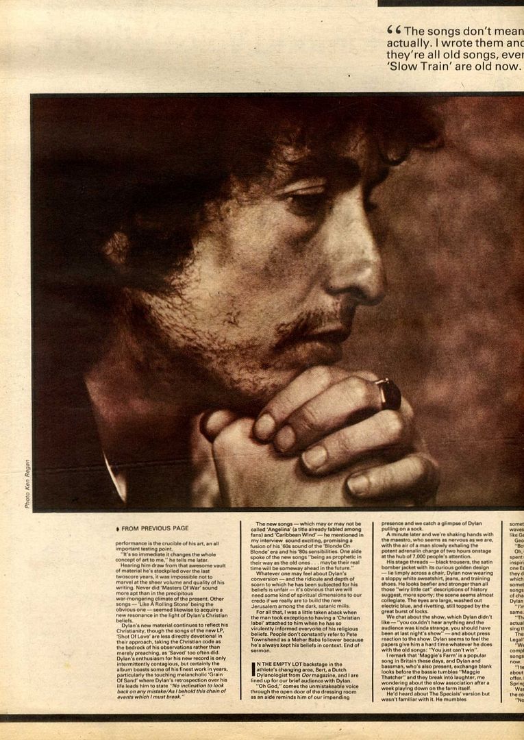 15/8/81PN29 ARTICLE & PICTURE(S) BOB DYLAN eBay