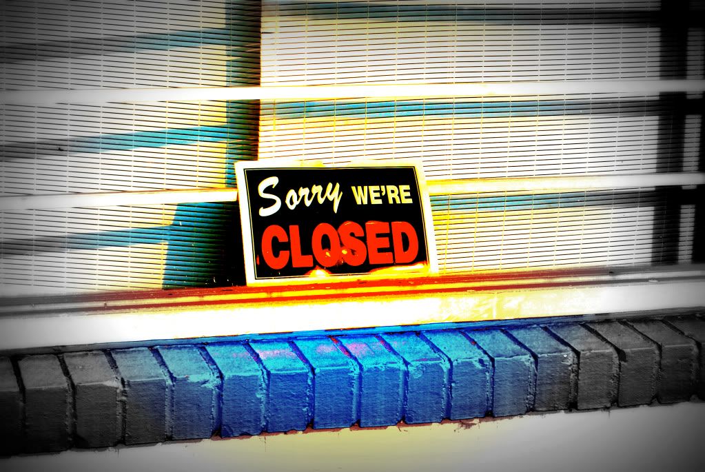 sorry  were closed photo: Sorry We're Closed colorsplash3.jpg
