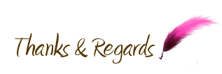mail thanks and regards