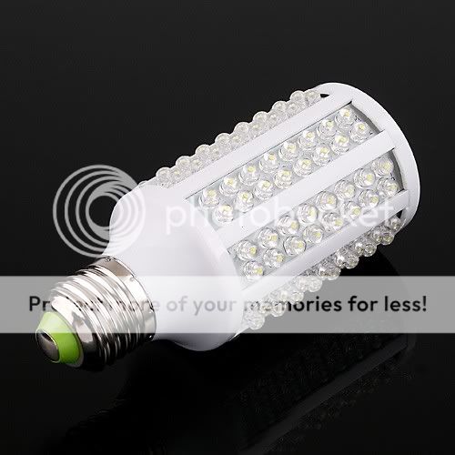 166 LED E27 360 Corn Light Bulb Lamp Cold White 7W 220V