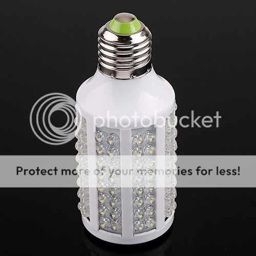 166 LED E27 360 Corn Light Bulb Lamp Cold White 7W 220V