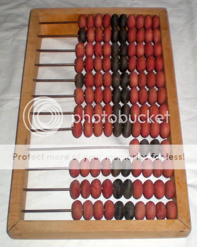   Old RARE Russian Soviet Wooden Big Abacus Wood USSR CCCP 1970