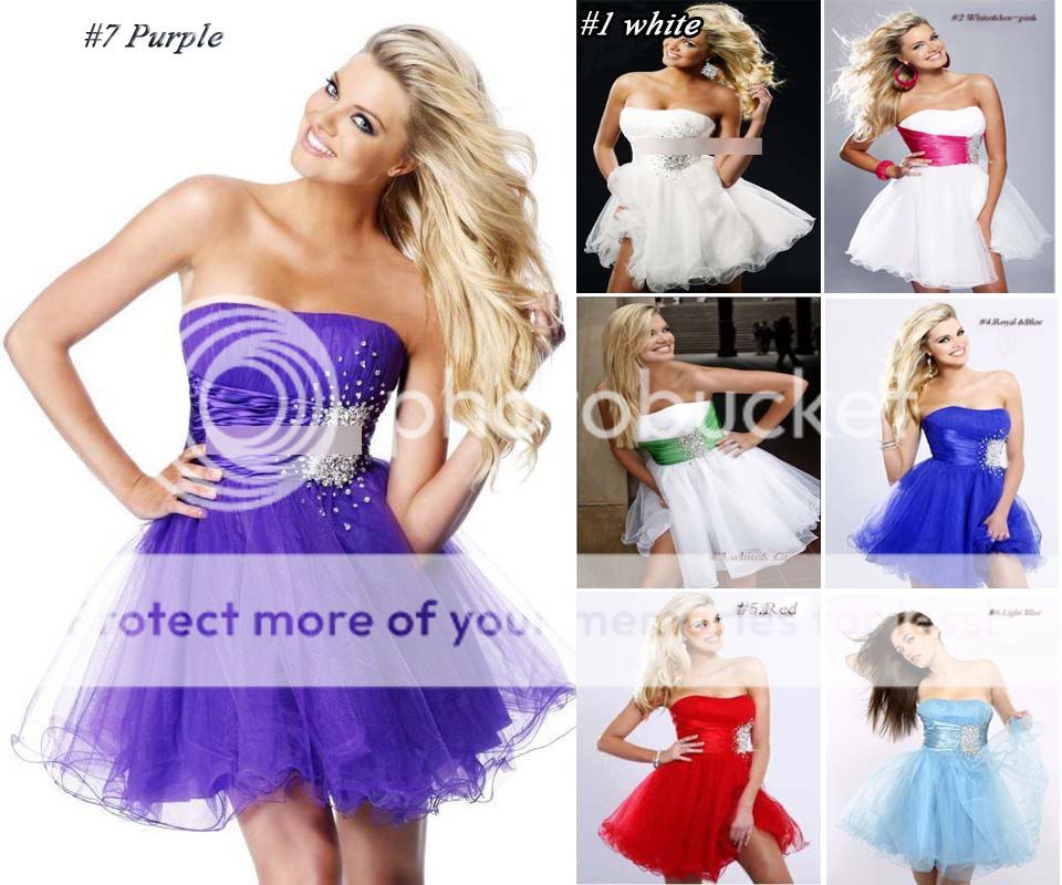   Short Cocktail Prom Party Dress Gown Stock Size 6 8 10 12 14 16  