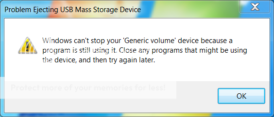 seagate wont eject everything closed
